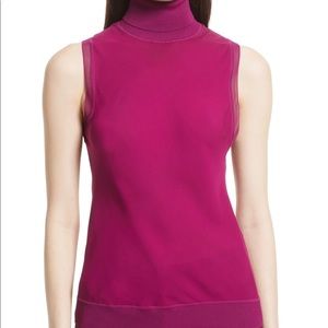 Theory Turtleneck Bias Silk Top